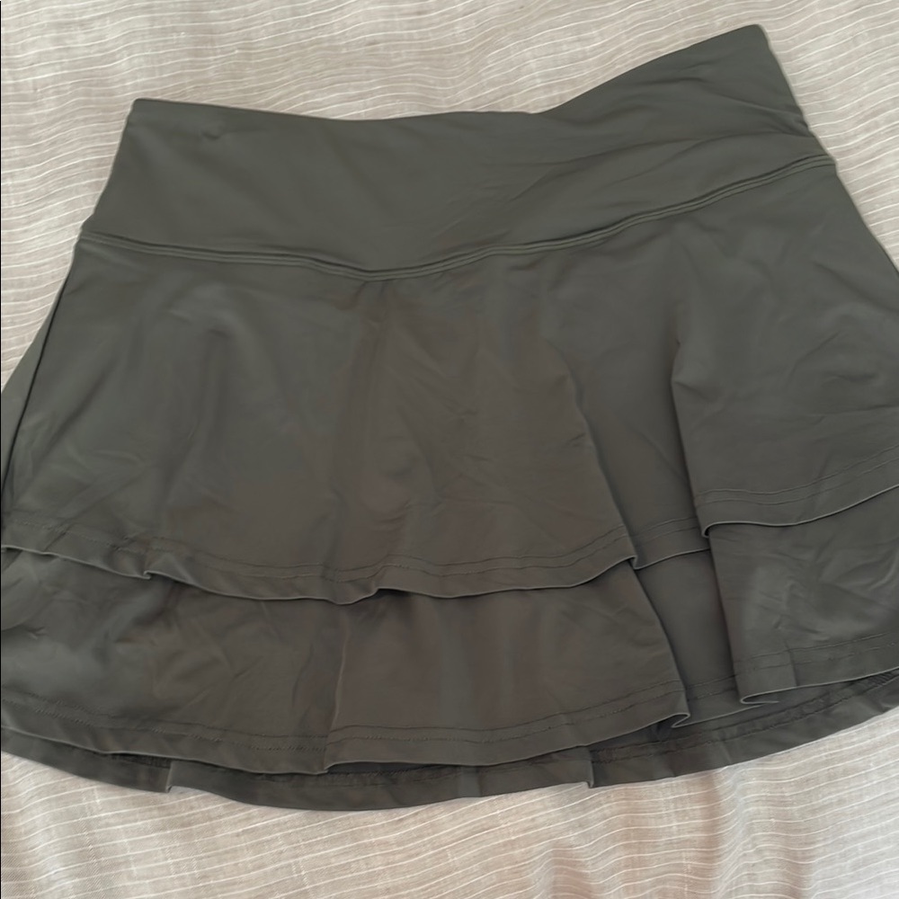 Elegant Gray Skater Skirt